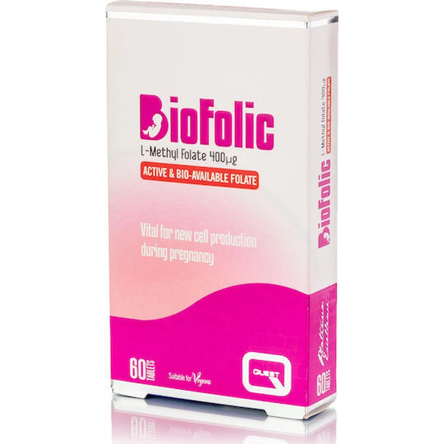 Quest Biofolic 400mg Pregnancy Supplement 60 tabs