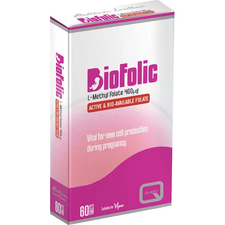 Quest Biofolic 400mg Pregnancy Supplement 60 tabs