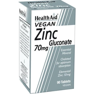 Health Aid Glicinato de Zinc 70mg 90 Comprimidos