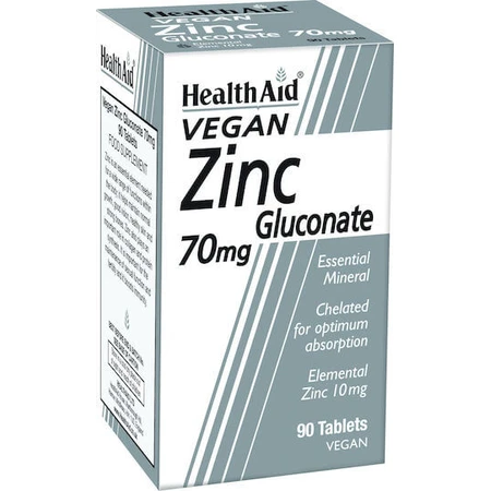 Health Aid Glicinato de Zinc 70mg 90 Comprimidos
