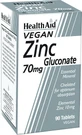 Health Aid Glicinato de Zinc 70mg 90 Comprimidos