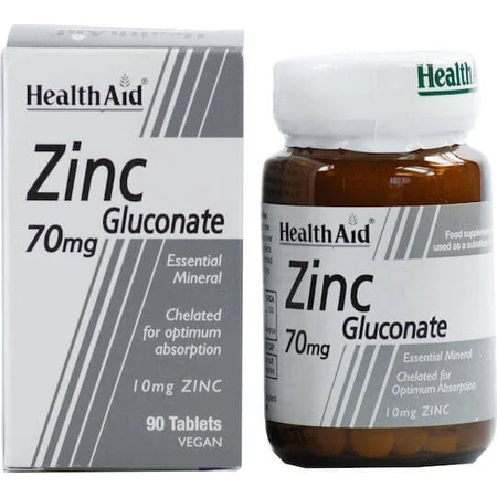 Health Aid Glicinato de Zinc 70mg 90 Comprimidos