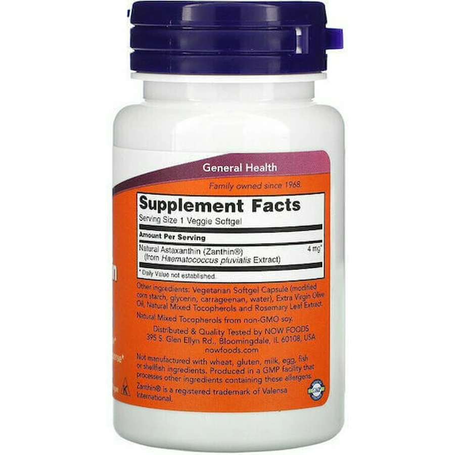 Now Foods Astaxanthin Food Supplement Special 60 veget capsules