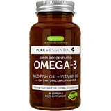 iGennus Pure Essentials Super Concentrated Omega 3 Wildfischöl & Vitamin D3 Fischöl 893mg 60 Kapseln Unaromatisiert