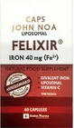 John Noa Liposomal Felixir Iron 40mg 60 capsules