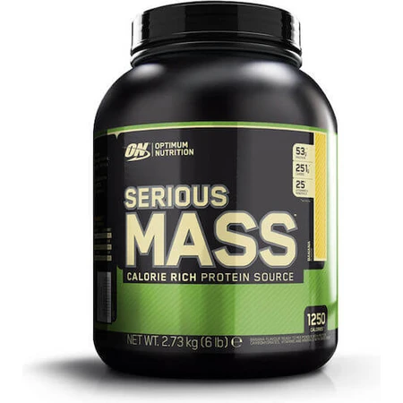 Optimum Nutrition Serious Mass Whey Protein con Creatina y Sabor Plátano 2.727kg