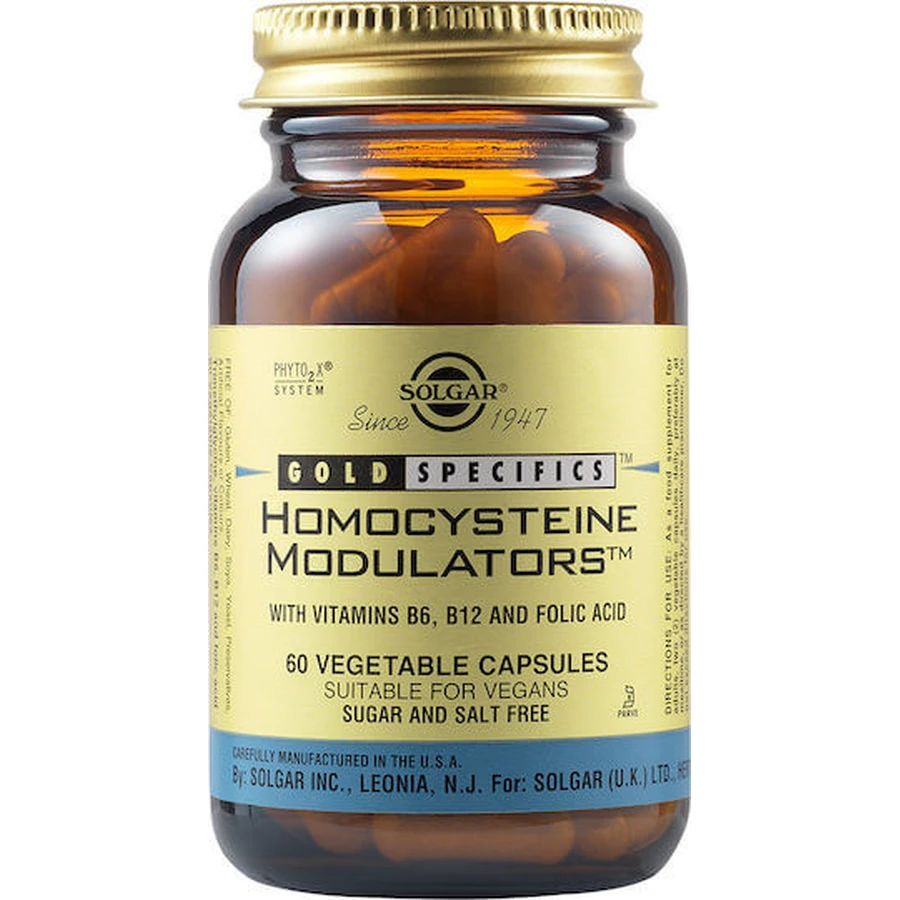 Solgar Gold Specifics Homocysteine Modulators 60 Herbal Capsules Unflavoured