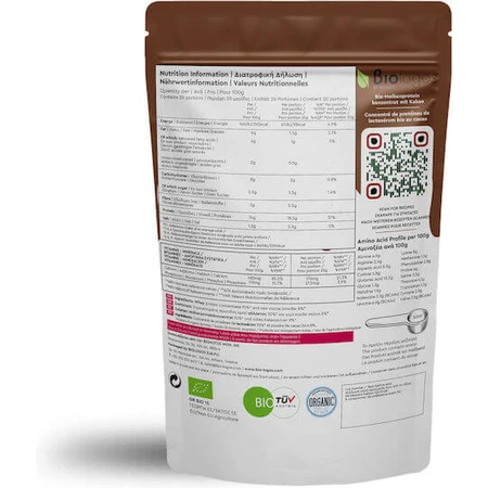 Viologos Bio-Molkenprotein Choco Protein 75% Bio-Molkenprotein Glutenfrei mit Kakaogeschmack 500gr