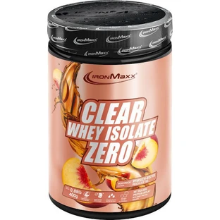 IronMaxx Clear Whey Isolate ZERO Molkenprotein Laktosefrei mit Pfirsich-Eistee-Geschmack 400gr