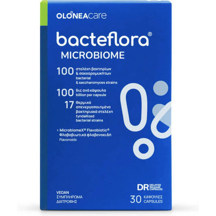 Olonea Bacteflora Microbioma Probiótico 30 cápsulas vegetales