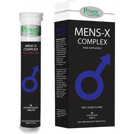 Power Health Mens-X Complex Suplemento potenciador de la testosterona 32 comprimidos eff Limón