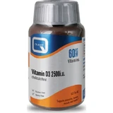 Quest Vitamina D3 Colecalciferol Vitamina Colecalciferol para reforzar el sistema inmunitario y la salud ovocitaria 2500iu 60 Comprimidos