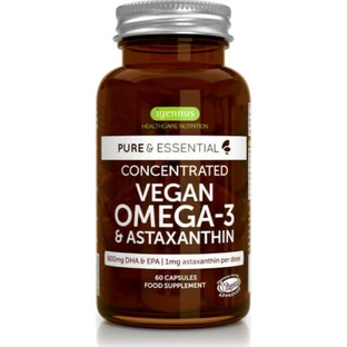 iGennus Pure & Essential Concentrado Vegano Omega-3 & Astaxantina 600mg 60 cápsulas Sin sabor