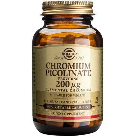 Solgar Chromium Picolinate 200mg 90 Herbal Capsules