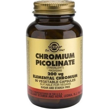 Solgar Chromium Picolinate 200mg 90 Herbal Capsules