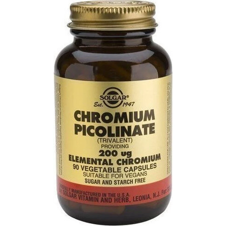 Solgar Chromium Picolinate 200mg 90 Herbal Capsules