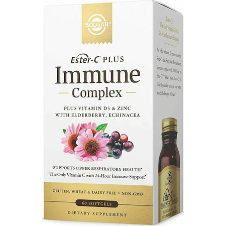 Solgar Ester-C Plus Immune Complex 1000mg Immune Boosting Supplement 60 softgels