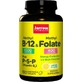 Jarrow Formulas Methyl B-12 & Methyl Folate Vitamina para la salud del sistema nervioso 1000mcg Limón 100 comprimidos masticables