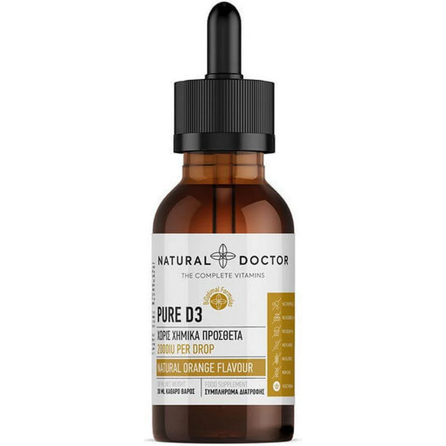 Natural Doctor Pure D3 Vitamin for Immune Support & Egg Health 2000iu 30ml