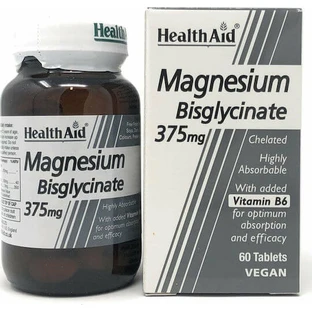 Health Aid Magnesium Bisglycinate 375mg 60 tablets