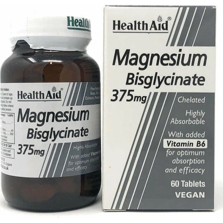 Health Aid Magnesium Bisglycinate 375mg 60 tablets