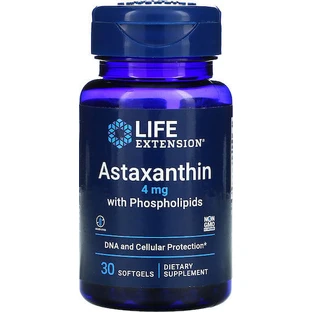 Life Extension Astaxanthin With Phospholipids 4mg Food Supplement Special 30 softgels