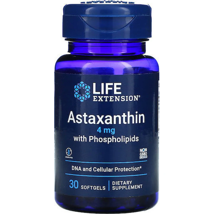 Life Extension Astaxanthin With Phospholipids 4mg Food Supplement Special 30 softgels