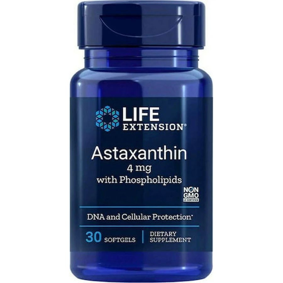 Life Extension Astaxanthin With Phospholipids 4mg Food Supplement Special 30 softgels
