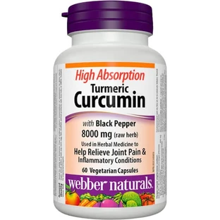 Webber Naturals Cúrcuma Curcumina 60 cápsulas vegetales