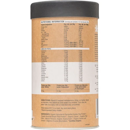 Amazonia Raw Protein Isolate Isolat de protéine biologique sans gluten ni lactose avec arôme de noix de coco 1kg
