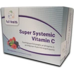 Full Health Super Systemic Vitamina C sistémica para el refuerzo inmunitario, la piel y la acción antioxidante 120 cápsulas vegetales