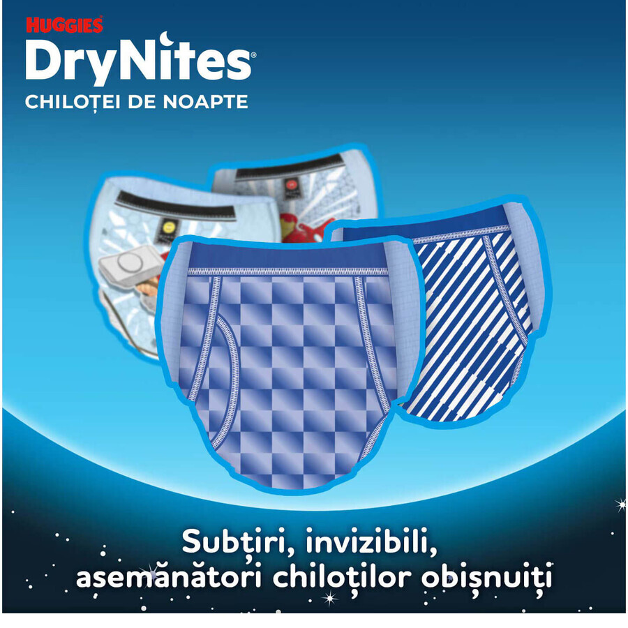Pañales Drynites Night para Niños, 8-13 Años, 30-48 kg, 9 Piezas, Huggies