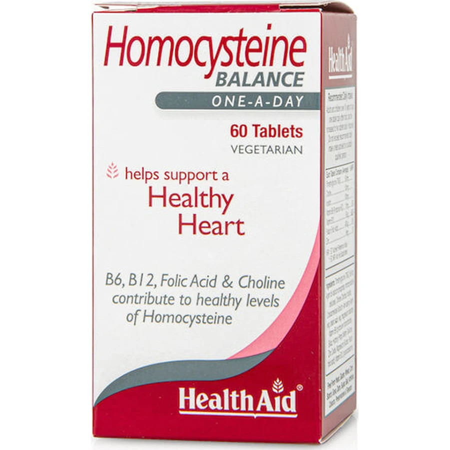 Health Aid Homocysteïne Speciaal Voedingssupplement 60 dossiers
