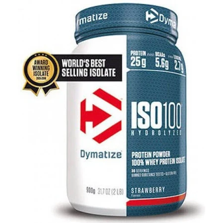 Dymatize ISO 100 Proteína de Suero Hidrolizada Sin Gluten con Sabor Chocolate Avellana 932gr
