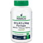 Doctor's Formulas D3 & K2 & Mag Vitamin Formel für Immunsystem Stärkung & Ei Gesundheit 60 caps