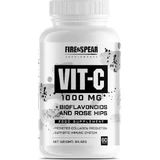 Fire & Spear Vit C Vitamine voor energie, immuunsysteem en huidversterking 1000mg geschikt voor volwassenen 50+ 60 tabletten