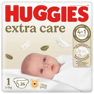 Convi Extra CareDiaper No. 1, 3-5 kg, 26 pieces, Huggies