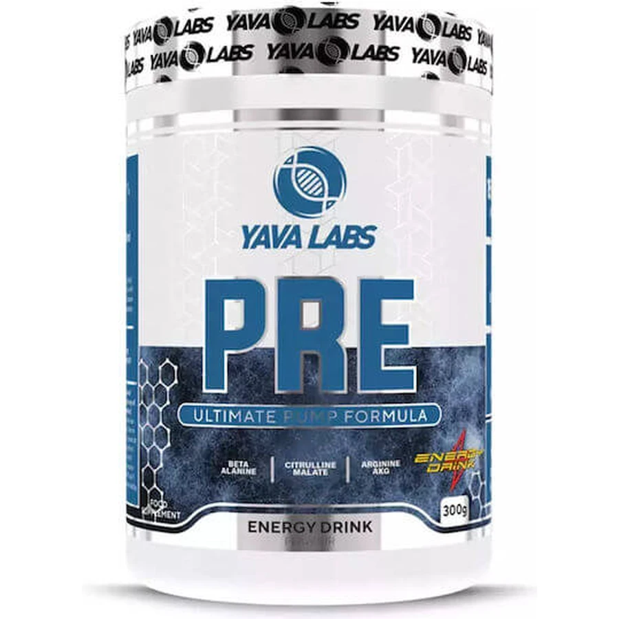 Yava Labs PRE Pre Workout Supplement 300gr Energy Drink