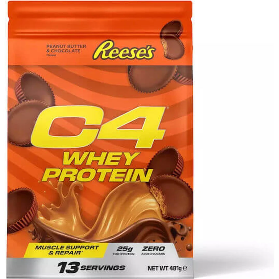 Cellucor C4 Whey Protein Whey Protein Whey Protein Gluten Free with Flavor Reese's Peanut Butter & Chocolate 481gr