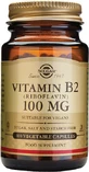 Solgar Vitamin B2 Vitamin for Nervous System Health 100mg 100 veget capsules
