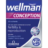 Vitabiotics Wellman Conception Conception Fertility & Reproduction Testosterone Boosting Supplement 30 tabs