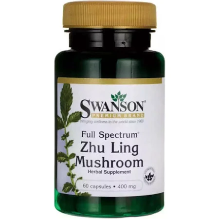 Swanson Full Spectrum Zhu Ling Mushroom 400mg Immune System Strengthening Supplement 60 caps