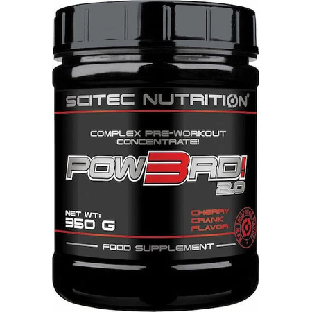Scitec Nutrition Pow3rd! 2.0 Pre Workout Supplement 350gr Peach Power