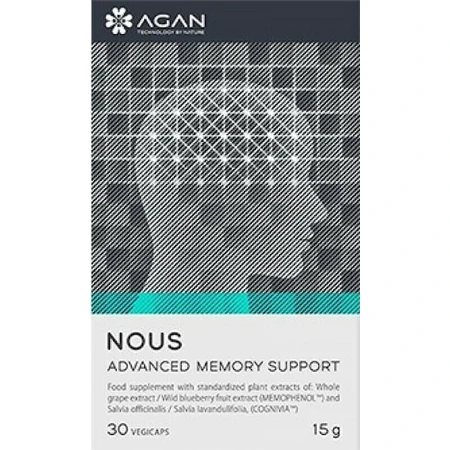 Agan Nous Advanced Memory Support Speicher Ergänzung 30 pflanzliche Kapseln
