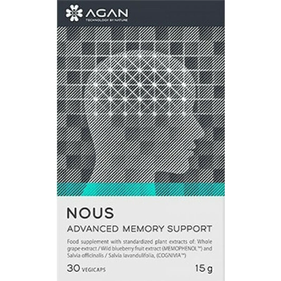 Agan Nous Advanced Memory Support Speicher Ergänzung 30 pflanzliche Kapseln