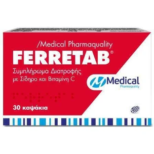 Medical Pharmaquality Ferretab 30 Capsules Iron