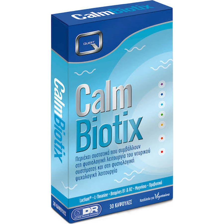 Quest Calm Biotix Suplemento Ansiedad 30 cáps.