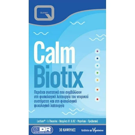 Quest Calm Biotix Suplemento Ansiedad 30 cáps.