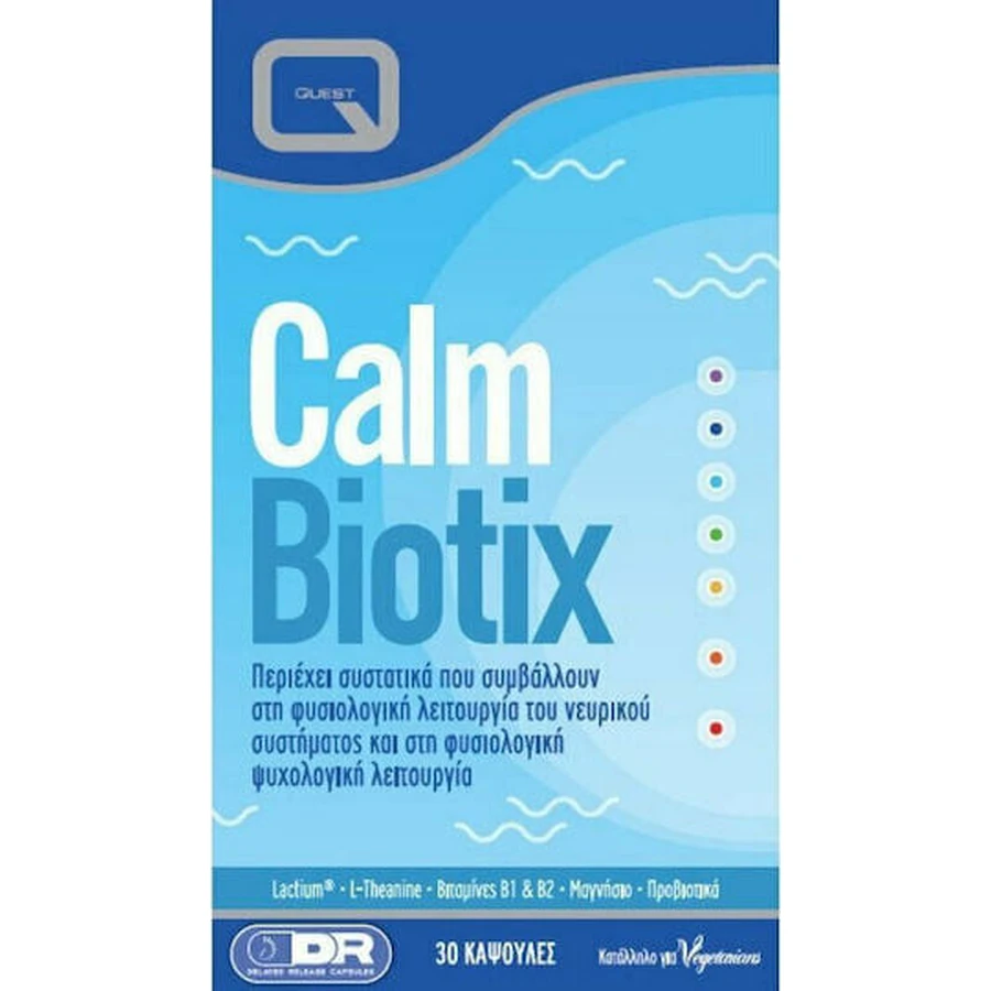 Quest Calm Biotix Suplemento Ansiedad 30 cáps.