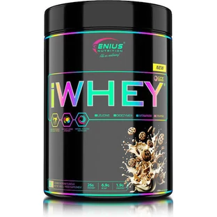 Genius Nutrition IWHEY Proteína de Suero con Creatina y Sabor Cookies & Cream 900gr